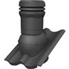 Parotec Camino di Aerazione DN 125 mm - altezza 325 mm - ventilatore passivo per tegole BMI Wierer DOPPEL-S IBF/NELSKAMP S - aerazione del tetto | mattone di ventilazione - RAL 7016 Antracite