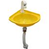 SUFAPRE Lavandino colorato in plastica, piccolo lavello angolare, lavello a parete in plastica, mini lavandino, lavello per camper, lavello per giardino, campeggio, cantina