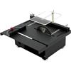 ATIVLB Mini sega circolare da tavolo, 10000 giri/min, lavorazione del legno multifunzionale, 200 W, 7 marce, velocità regolabile, diametro della lama di 110 mm, con spazzola, piastra d'impatto, per il taglio