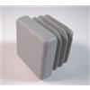 OL 4 tappi, grigio, per tubi quadri dimensioni esterne 60x60x3 mm