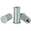 Mnjyihy Dado Per Rivetto A Pressione Con Foro Cieco In Acciaio Al Carbonio M4-M6 20pcs M5x6