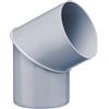 INEFA angolo per il pluviale, 60° Plastica, caso, tubo piegato, l'angolo per Regenfallrorhr, tubo downcomer - connettore, accessori, grondaie connettore tubo 100mm Grigio