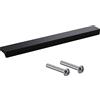 Gedotec Maniglie per mobili in alluminio | 1 pezzo Maniglie per armadi - Nero metallizzato incl. minuteria di montaggio | ANGOLO 0077 | LA: 416 mm