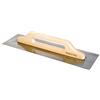 MAURER. FRATTAZZO ACCIAIO FRATTONE 2 MANI LISCIO ATTREZZO MANICO LEGNO 480X140 MM MAURER