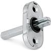 DACAN PROTECTION Titolo del prodotto: Movimento per Martellina Tipo DK a 4 Scatti - Compatibile con Maniglie Finestra - Quadro 7x50 mm - Metallo Zincato