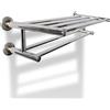 vidaXL Porta Asciugamani Bagno Acciaio Inox 6 Barre Porta Salviette da Parete