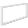 HOLZBRINK Supporto per mensola in metallo 45x20 cm HLA-A (1 pz) | Supporto per mensola lavabo da appoggio, reggimensola robusta da muro | Colore: Bianco