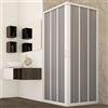 Arredobagnoecucine Box doccia angolare a soffietto, misura cm.60x60, riducibile su misura