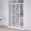FORTE Box doccia a Nicchia Acril in Acrilico con profili in PVC apertura laterale riducibile Made in Italy (Bianco, 100x190 cm)