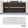 RUETERY Rack - Rack da 6 x 1 m, attacco a cremagliera universale, cremagliera con ingranaggio per cancello scorrevole, accessori per apriporta, guida dentata spessa 12 mm, accessori per cancello
