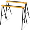 RELAX4LIFE Coppia Cavalletti per Segare Pieghevoli con Portata di 275kg ，Trespoli Pieghevoli,Set di 2 Cavalletti da Lavoro