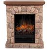 Home Deluxe - Camino elettrico CALOR - pietra artificiale MGO - 76,5 x 90,5 x 31,0 cm - 2 livelli di riscaldamento - effetto fiamma commutabile separatamente - telecomando incluso