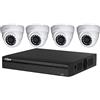 DAHUA Kit di videosorveglianza Dahua 4 telecamere dome da 5 Mpx