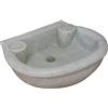 Biscottini Lavandino in marmo 50x40x15cm, Lavandino da esterno e interno, Lavabo da appoggio pietra, Lavandino cucina