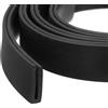 QUARKZMAN Profilo di Protezione a U, Tipo Piatto di Protezione per Bordi in Striscia di Tenuta in Gomma di Lunga 9.8piedi Adatto per Bordi da di 1.5-2mm, (15/64 L x 25/32 A) Nero