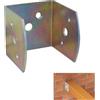 FRIULSIDER Supporto per travi in legno in acciaio tropicalizzato, bronzo, montaggio a parete, 100x100x105 mm