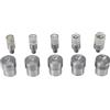 Uinfhyknd 5 Set di Matrici per Rivetti un Doppio Cappuccio (5 Mm / 6 Mm / 8 Mm / 10 Mm / 12 Mm)