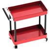 HOSIS Portautensili in Metallo Compatibile Facile da Montare Carrello Portautensili con Ruote per Accessori RC per Officina Garage(rosso)