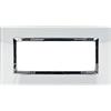 puntoluceled Placca Delux in vetro lucido compatibile con Vimar Arke 7 moduli Bianco - Cornice frontale da incasso cassetta 507