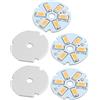 Aexit 5pcs 26mm Dia 3W 6 LED 5730 SMD Warm White LED Plafoniera in alluminio ID: 399959