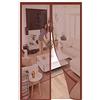 BBMMCLL Zanzariera Magnetica Per Portes,100x260cm (39.37x102.36in) Magnetiche Chiusura Automatica Anti Zanzare Mosche Insetti Tenda per Porte ，Facile da installare senza perforazione-Marrone