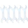 QUARKZMAN 5pcs Chiave Aperta Doppia Fine 22mm x 24mm Metrica Super Sottile Testa Piatta Chiave Aperta Zincata per Riparazione Auto Montaggio Mobili