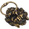 Toddmomy Maniglia Porta Anteriore Testa di Leone in Bronzo Antico Battente Decorativo Vintage Resistente con Finitura Argento Anticato per Cancelli e Mobili Design Cinese Classico-moderno