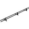 Parotec PARANEVE Kit Tubolare Completo 2,0 m (200 cm) - Per tegole ad incastro (laterizio/cemento), romane & pressate - paraneve - 2 tubi, 3 supporti - 10 colori - RAL 7024 Grigio grafite