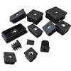 YEPENG 2/5/10 pezzi M6 M8 M10 tappo dado quadrato in plastica nera for piedini for la casa, manicotto for ruota regolabile, tappo decorativo antipolvere(30x50xM10,5 Pcs)