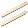 zcru004 Lega di Alluminio Maniglia per Mobili Manopole di Armadio Maniglie a Corrimano Maniglione da Cucina Pomolo Tiretti Pomelli per Porta Oro Spazzolato 2 Pezzi (Hole distance 128mm)
