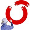 EVDZNA Dart Catchring Surround, anello di raccolta per freccette, 5 pezzi, anello di protezione del bersaglio, bordo per freccette, anello di protezione Eva Dart Board rimovibile, facile da imballare