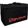 GIVOVA BORSA PORTADIVISE NERO/ARANCIO Tg. UNICA
