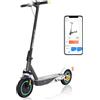 RCB R17 Monopattino Elettrico, Fino 25KM/H, 350W, Batteria 7.8Ah, APP, 8.5 Pneumatici Solidi, 30KM di Autonomia, Schermo LED,Capacità 150kg, Pieghevole Monopattino con Assorbimento Dell'urto