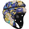 Hellery Cappellino da Rugby Morbido E Imbottito, Anti-collisione, per Mischia, Cappellino Sportivo da Football, per Allenamento di Flag Football, Giallo Blu
