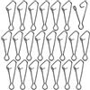 TopHomer 100 clip per esche da pesca, connettori a cambio rapido, clip a scatto, accessori per attrezzatura da pesca per acqua dolce e salata (17 mm)