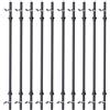 GORILLA SPORTS® Bilanciere - Singolo/Set, Aerobico, Dritto, Lunghezza 130 cm, con/senza Dischi, 30mm, Chiusura a Molla, Nero - Sbarra, Barra per Aerobica, per Fitness, Palestra, Sollevamento Pesi