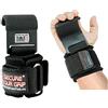 Grip Power Pads Heavy Duty PRO Lifting Hooks Neoprene Padded Wrist Wraps With Heavy Duty Steel Hooks Power Weight Lifting Training Gym Grips Straps Wrist Support Bandage Set of 2 272KG/600 pounds