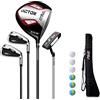 Yily Set da Golf da Uomo,Set Completo per Principianti,4 Mazze da Golf e Sacca con Carrello,Stecca in Grafite,Mano Destra