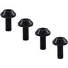 Dickly 4 Pezzi Portaborraccia per Bici Bullone Accessori Bici Bollitore Cremagliera Vite Maniglia Montante Vite Autofilettante Portabottiglie Accessorio, Nero