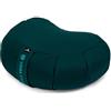 Yoga Studio YS/EU CRES/Cushion/T, Europeo Organic Mezzaluna Zafu - 42 x 13 x 18 cm Meditazione Pouf con Copertura in Cotone, Grano saraceno Accessori Yoga-Teal Unisex-Adulto, Foglia di t, Standard