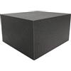 Dibapur Cubo in gommapiuma, colore: nero (RG25/44), bianco (RG40/60), per bambini, per esercizi posturali (ernia del disco), da usare anche come cuscino ortopedico, Grigio (Antracite/Nero), 40x40x40 cm