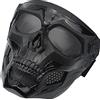 Koyheng Maschera a pieno facciale con teschio regolabile protettiva tattica per Airsoft Paintball Cosplay Costume Party Hockey Maschera di Halloween