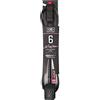 Ocean & Earth Ocean and Earth Slim Line One-xt Light Weight Comp Surf Leash 6 ft Black