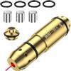 Generico 9mm/45ACP/40s&w/38SPL Cartouche D'entraînement Laser pour Systèmes D'entraînement au Tir à Sec Cartouches D'entraînement en Laiton de Qualité Supérieure H59 avec Pack de 6 Piles (9MM)