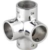 Mealoodiousmusea Raccordo per corrimano a 90 gradi a T a 3 vie, in acciaio inox 316, 25 mm, stile 3