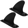 ifundom 2 Pinne Removibili in Plastica Nera Set Installazione Rapida e Stabilizzatore d'Acqua per Tavola da Surf e Paddle Board per Equilibrio SUP