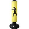 VOBOR Sacco da boxe gonfiabile per bicchieri da boxe da boxe gonfiabile da fitness in 160 cm Vobor per bambini adulti(giallo)