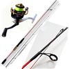 generico Canna Pesca Trout Area Spinning Mulinello Filo Trota Lago Artificiali mt. 1,95
