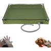 Generico Piatto Doccia Portatile Pieghevole 80×80×10 cm,Base Doccia Impermeabile con Tubo di Scarico - Soluzione compatta per tenda e roulotte,Pratico per doccia da campeggio,Camper,Auto e animali domestici