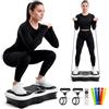 JUPPLIES Pedana Vibrante Dimagrante con 5 Programmi Automatici, 5 Bande Elastiche e Bluetooth - Piastra Vibrante Fitness per Allenamento, Recupero Muscolare e Circolazione Gambe